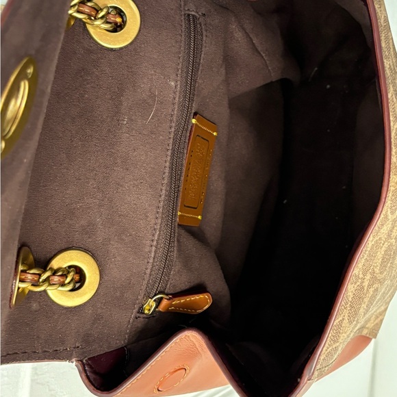 Coach leather and vinyl backpack. - Picture 9 of 9